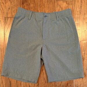 Under Armour Match Play 10 Inch Inseam Golf Performance Shorts Gray Mens 32